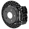 Wilwood 140-18060-D 22-24 Polaris RZR Turbo/ Pro R 5-Lug Rear Big Brake Kit - Drilled Rotors Black Powder Coat