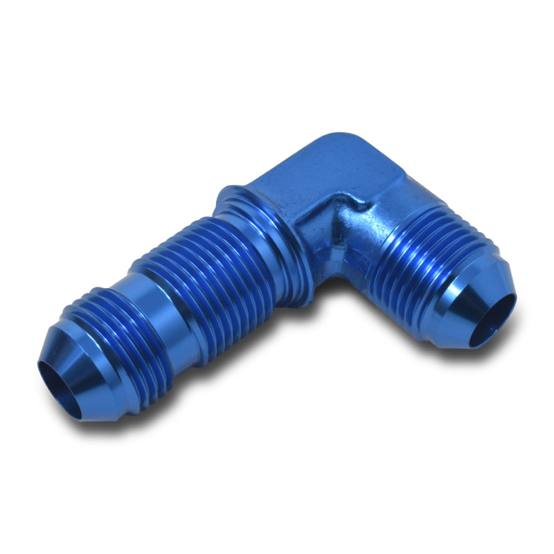 Russell 661260 Performance -8 AN 90 Degree Flare Bulkhead (Blue)