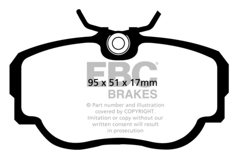 EBC DP2779 fits BMW 83-85 318 1.8 (E30) Greenstuff Front Brake Pads