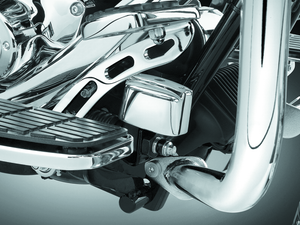 Kuryakyn 9128 Rear Master Cylinder Cover 99-07 Touring, Softail Models Chrome