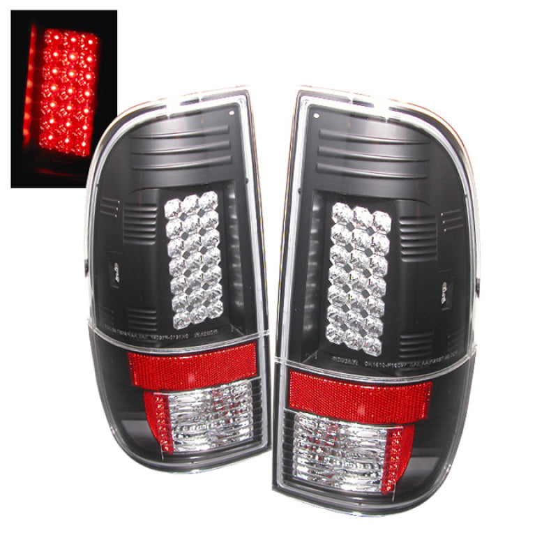 Spyder 5003898 fits Ford 08-15 Super Duty LED Tail Lights Black ALT-YD-FS07-LED