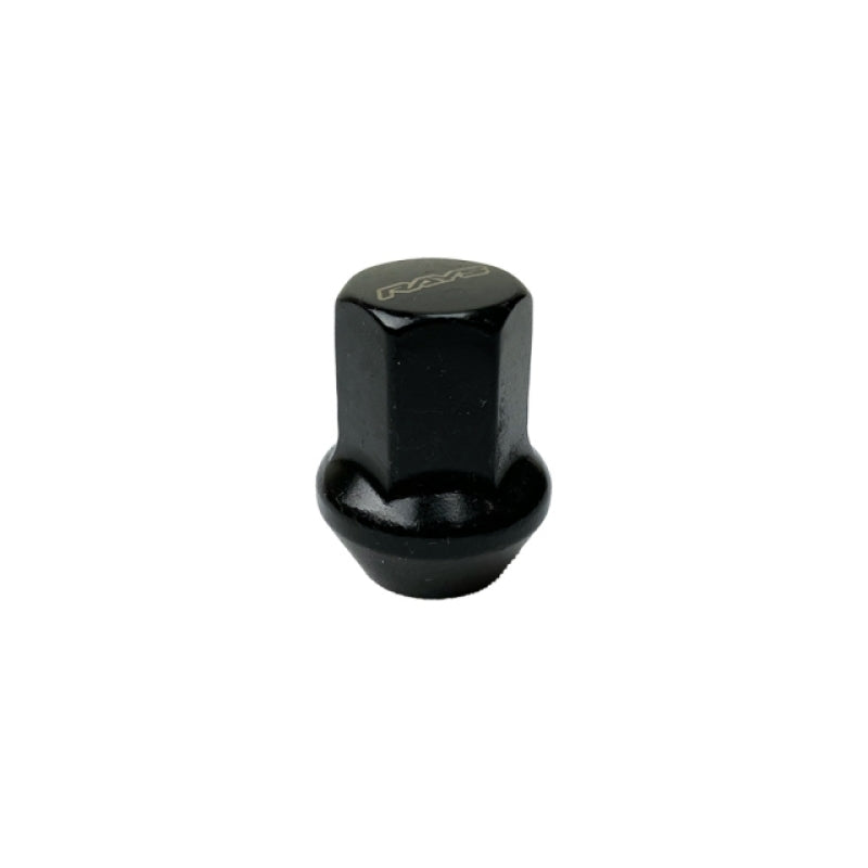Rays W1712125B1PC 17 Hex Nut M12x1.25 -Black (Single Lug Nut)