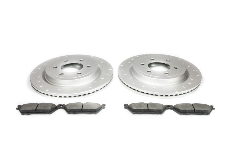 Alcon BKR3430X1227 Raptor/ 18-20 F-150 Rear Pad and Rotor Kit (Use with Stock Calipers) w/ Elect Park Brake