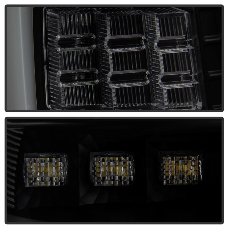 Spyder 5086150 fits Jeep 99-04 Grand Cherokee - Light Bar Led Tail Lights - Bla