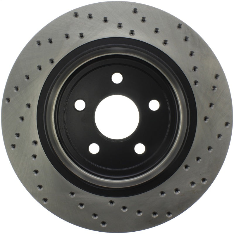 Stoptech 128.58009R Sport Cross Drilled Brake Rotor - Front Left