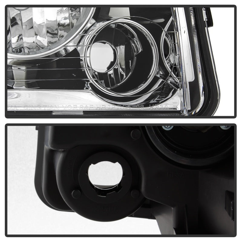 xTune 9042393 05-10 fits Dodge Charger 4pc OEM Style Halogen Headlights w/Corne