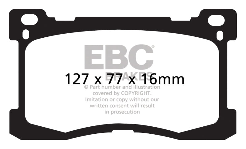 EBC DP21882 12+ fits Hyundai Equus 5.0 Greenstuff Front Brake Pads