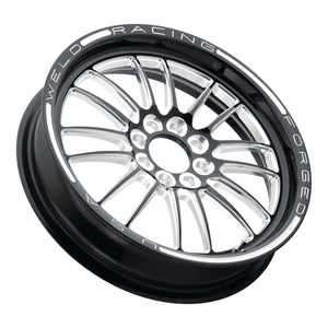 Weld 778B-15022 Tuner Import 15x3.5 / 4x100mm BP / 2.25in. BS 1-Piece Black W