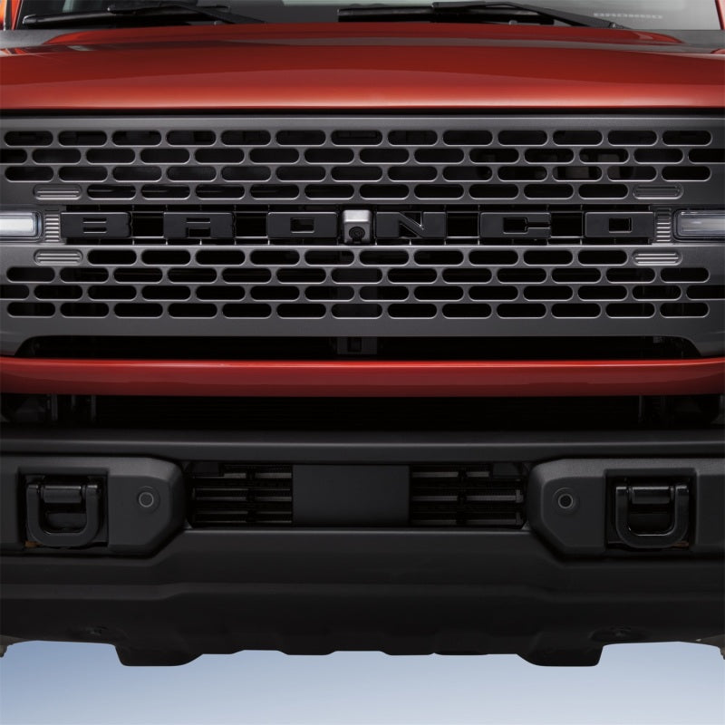 fits Ford Racing M-1447-BLMB 2021+ Bronco Grille Lettering Overlay Kit - Black