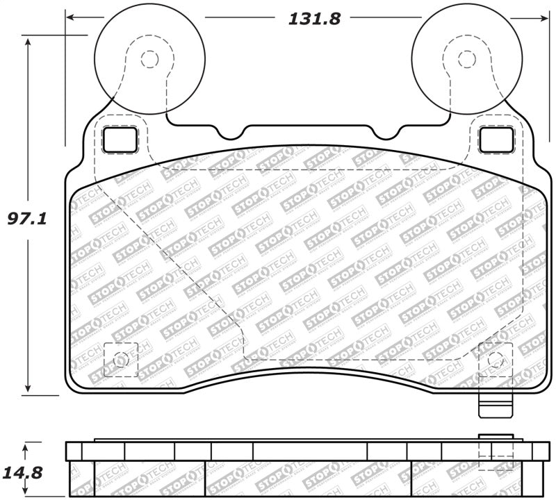 Stoptech 305.1474 14-17 Chevrolet Camaro SS/09 Pontiac G8 Street Select Front Brake Pads
