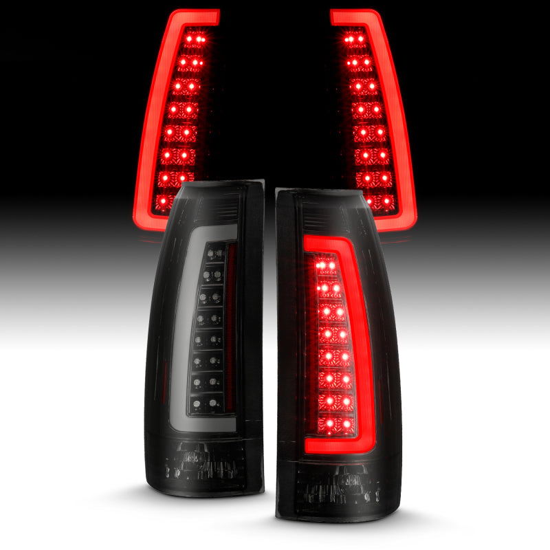 ANZO 311345 1900 fits Cadillac 99-20 Escalade LED Taillights Black Housing Smoke Lens Pair