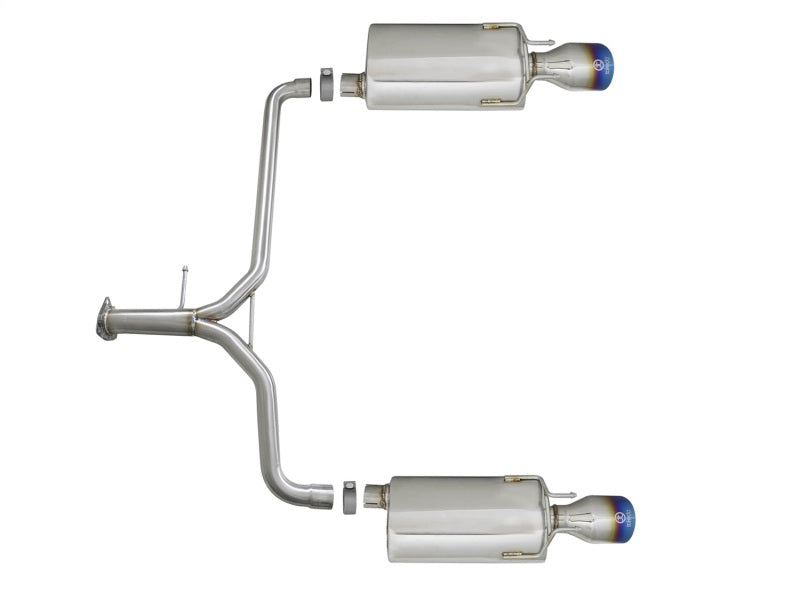 AFE 49-36604-L  2.25-1.75in 304 SS Axle-Back Exh w/Blue Flame Tips 13-17 fits H