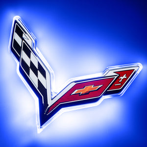 ORACLE Lighting 3655-002 Oracle fits Corvette C7 Rear Illuminated Emblem - Dual Intensity - Blue
