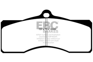 EBC DP21155 68-69 fits Chevrolet Camaro (1st Gen) 4.9 Greenstuff Front Brake Pads