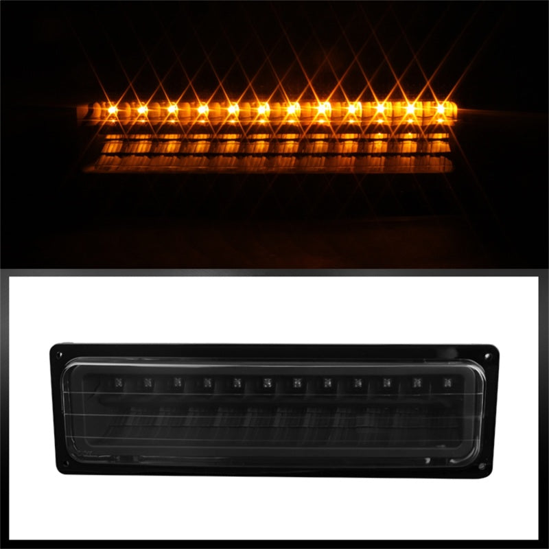 5073532 Xtune fits GMC 92-93 Yukon Crystal Headlights w/ Corner & LED Bumper B