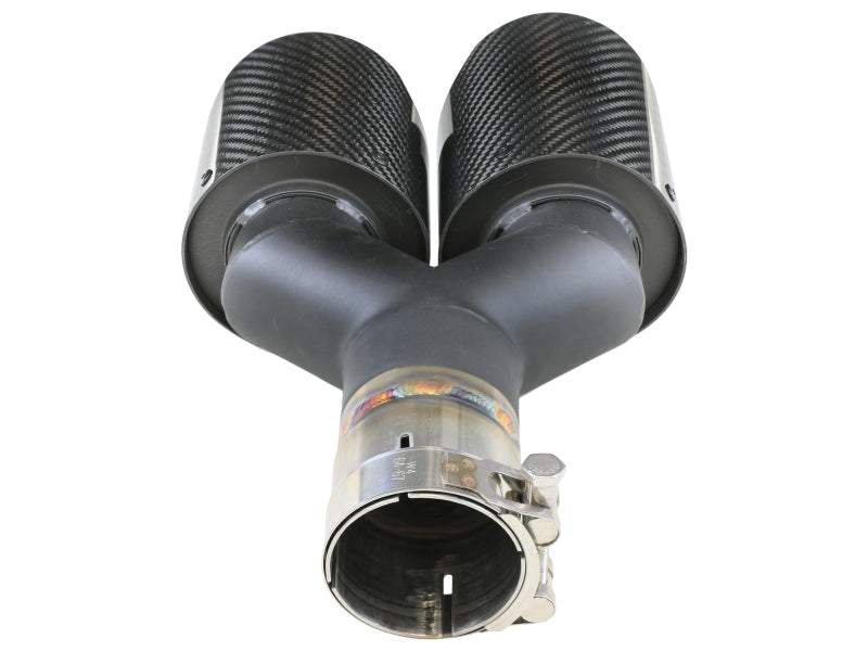 AFE 49T25480-C121  2.5in 304 Stainless Steel Clamp-on Exhaust Tip Passenger Sid