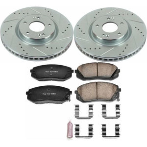 PowerStop K7083 fits Hyundai 15-16 Sonata Front Z23 Evolution Sport Brake Kit