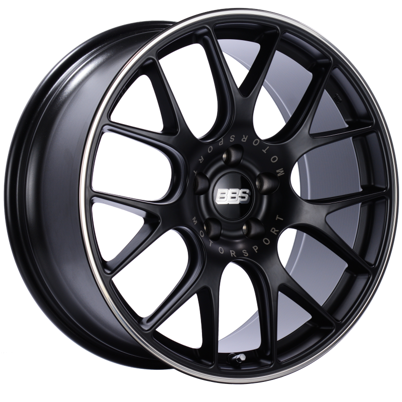 BBS CH113BPO CH-R 20x9 5x120 ET29 Satin Black Polished Rim Protector Wheel -82mm PFS/Clip Required