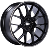 BBS CH113BPO CH-R 20x9 5x120 ET29 Satin Black Polished Rim Protector Wheel -82mm PFS/Clip Required