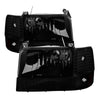 9030314 Xtune fits Ford 92-96 F150 Headlights w/Corner Bumper 6pcs Amber- Blac