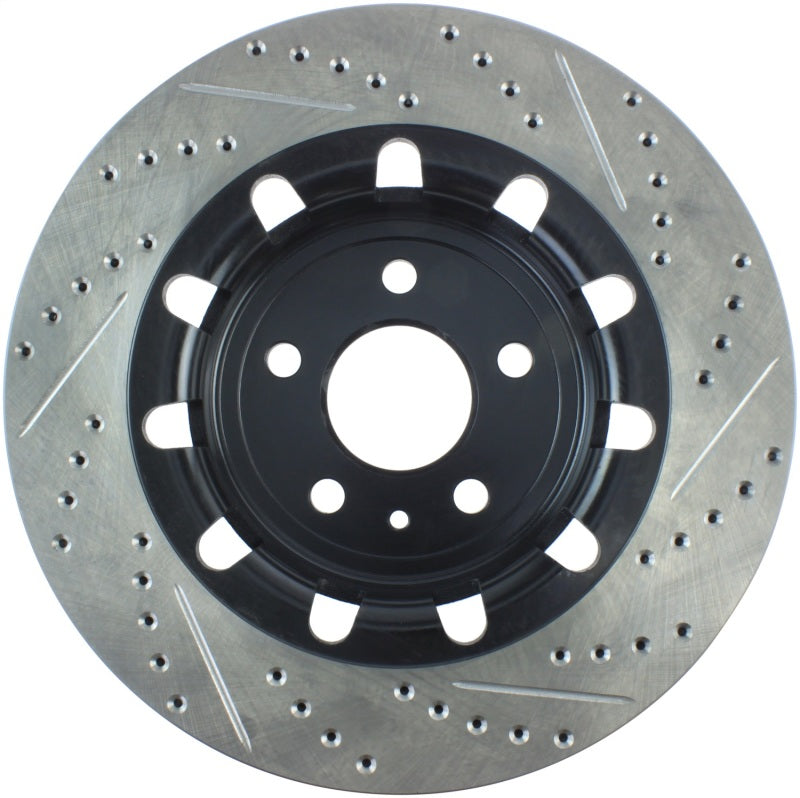 Stoptech 127.65136R Slotted & Drilled Sport Brake Rotor