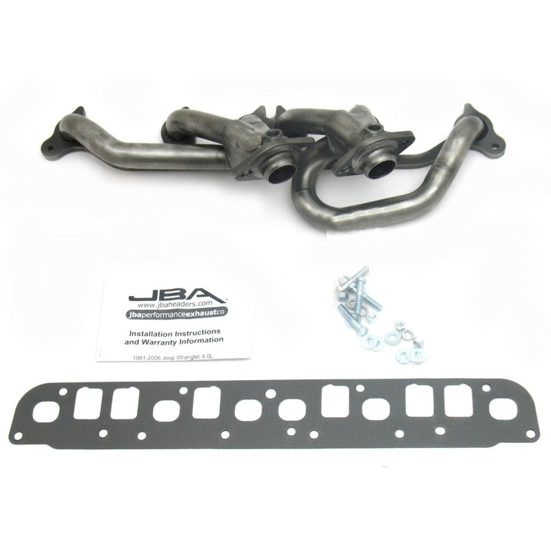 JBA 1527S fits Jeep 00-06 4.0L 1-1/2in Primary Raw 409SS Cat4Ward Header