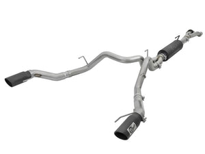 AFE 49-33094-B orce-Xp 3in to 3-1/2in 304 SS Cat-Back Exhaust w/Black Tip 17-18