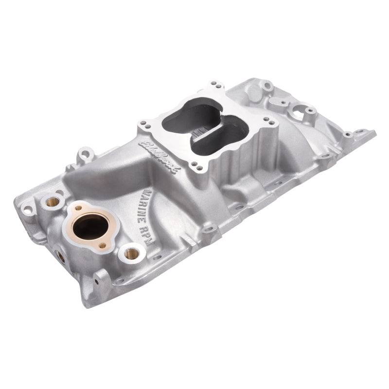 Edelbrock 2561 Manifold Marine RPM fits Chevy Big Block Oval Port w/ Brass