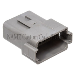 NAMZ DR-12G Deutsch DT Series 12-Wire Receptacle & Wedgelock - Gray (HD 72129-94