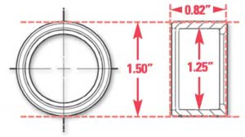SPC Performance 15520 Weld-In Ring Kit 1.25 in. ID