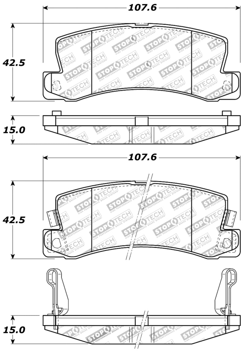 Stoptech 309.0325 Performance Brake Pads