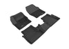 3D MAXpider 2019-2020 fits Infiniti QX50 Kagu 2nd Row Floormats - Black