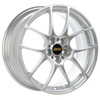 BBS RF504DS RF 17x7.5 5x100 ET48 PFS Diamond Silver Wheel -82mm PFS/Clip Req
