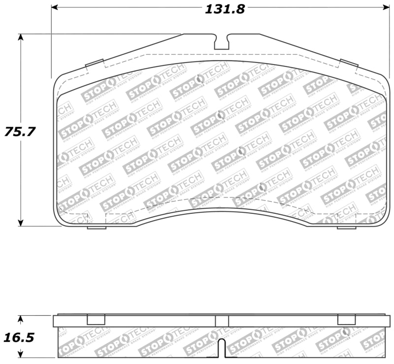 Stoptech 309.0594 Performance 92-98 Porsche 911 Front Brake Pads