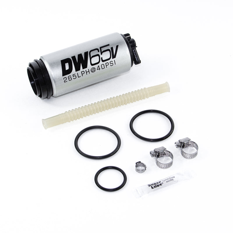 DeatschWerks 9-654-1025 DW65v Series 265 LPH Compact In-Tank Fuel Pump w/ VW/Audi 1.8T FWD Set Up Kit