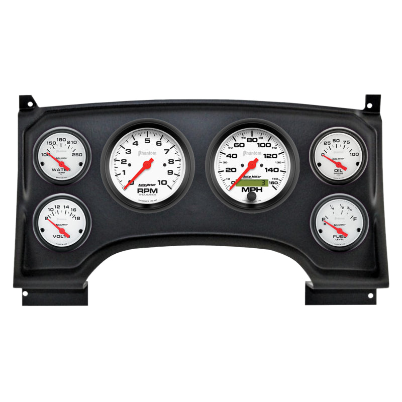 AutoMeter 2933-09 Autometer Phantom Direct Fit Dash Kit 94-97 fits Chevy S10 Truck (2 x 3-3/8in. / 4 x 2-1/16in.)