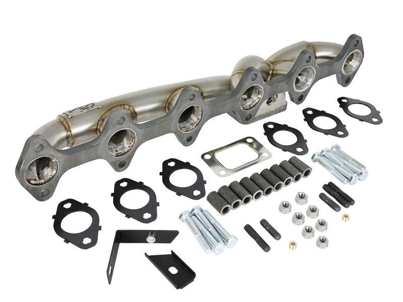 AFE 48-32017 d Steel Header w/ Turbo Manifold 03-07 fits Dodge Diesel L6-5.9L
