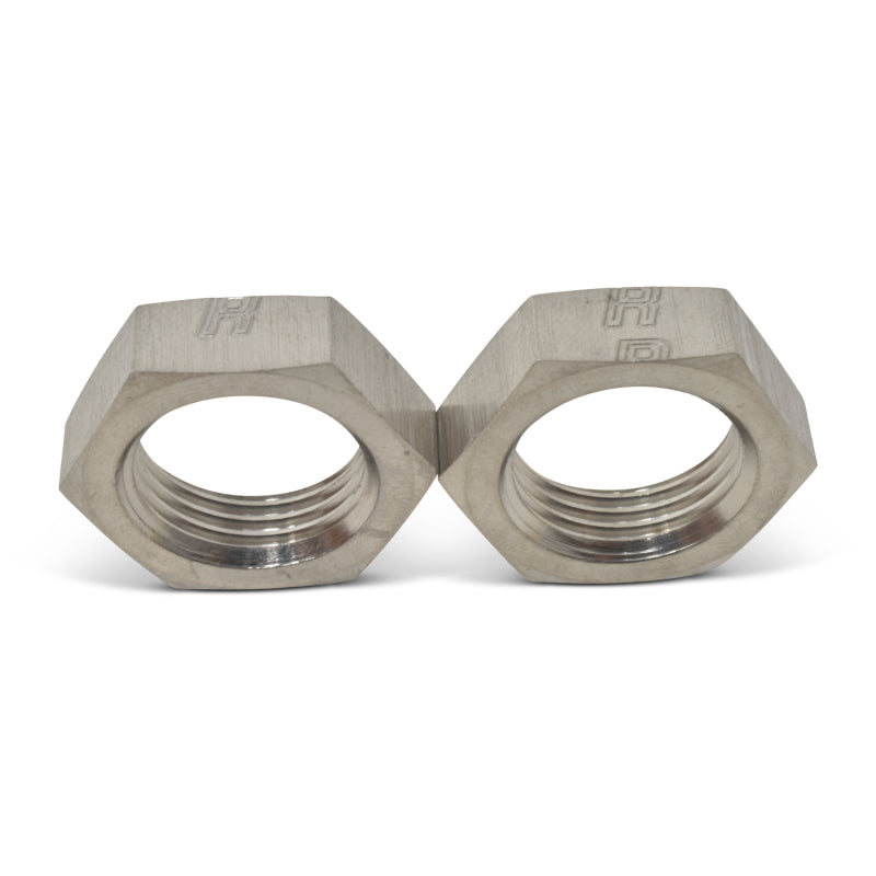 Russell 661881 Performance -4 AN Bulkhead Nuts 7/16in -20 Thread Size (Endura)