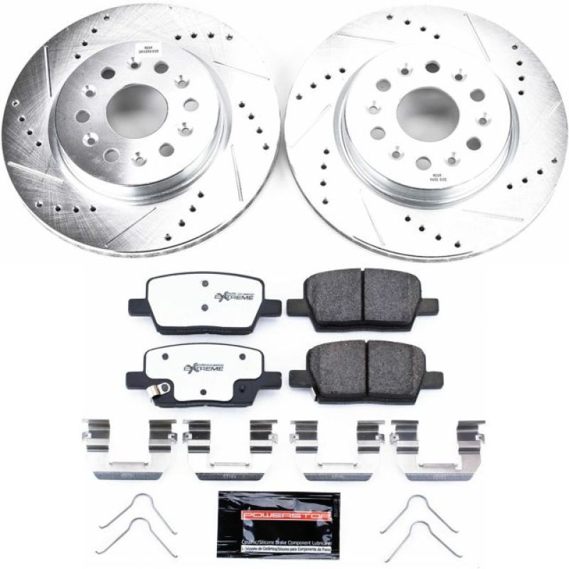 PowerStop K7411-26 18-19 fits Buick Enclave Rear Z26 Street Warrior Brake Kit