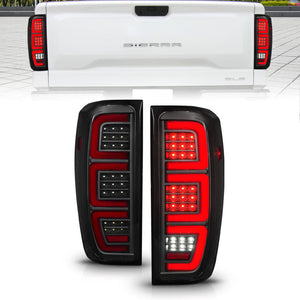 ANZO 311458 19-23 fits GMC Sierra 1500/2500HD/3500HD Smoke Black Replacement Full LED Bar Tail Light