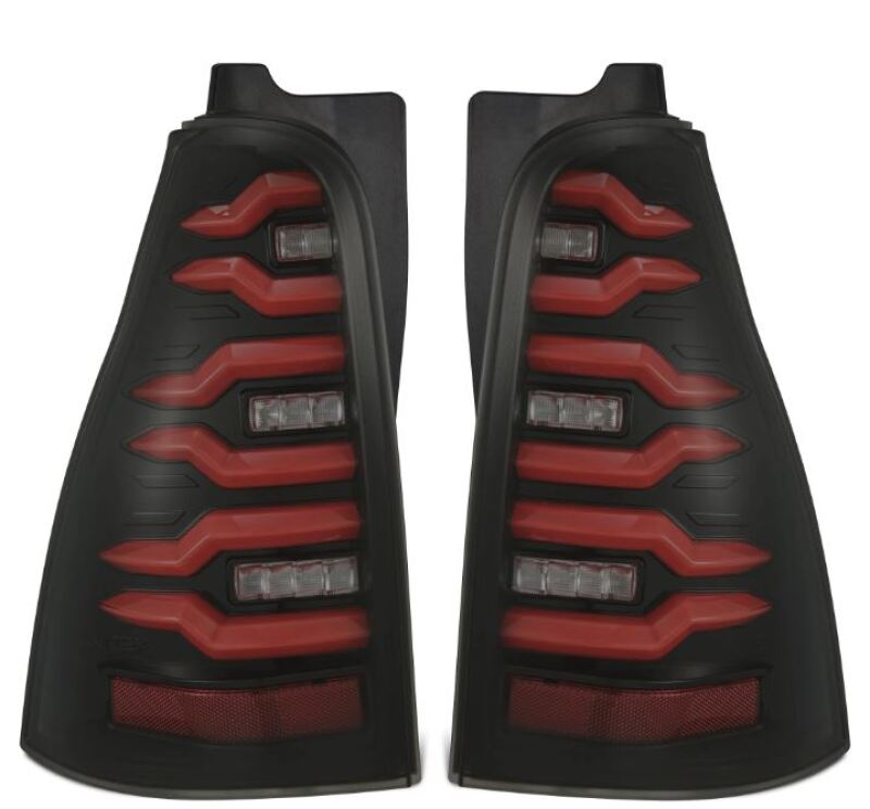 AlphaRex 690080 03-09 fits Toyota 4Runner LUXX-Series LED Tail Lights- Black/