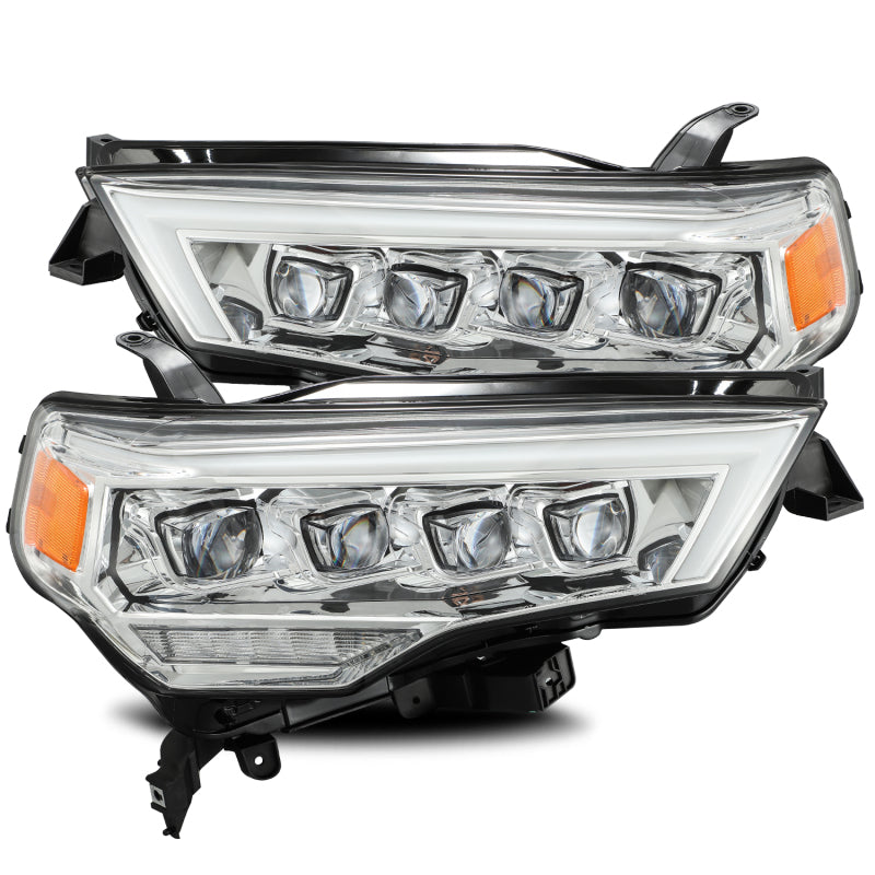 AlphaRex 880724 fits Toyota 14-20 4Runner NOVA LED Projector Headlights Plank Style Chrome w/Activation Light