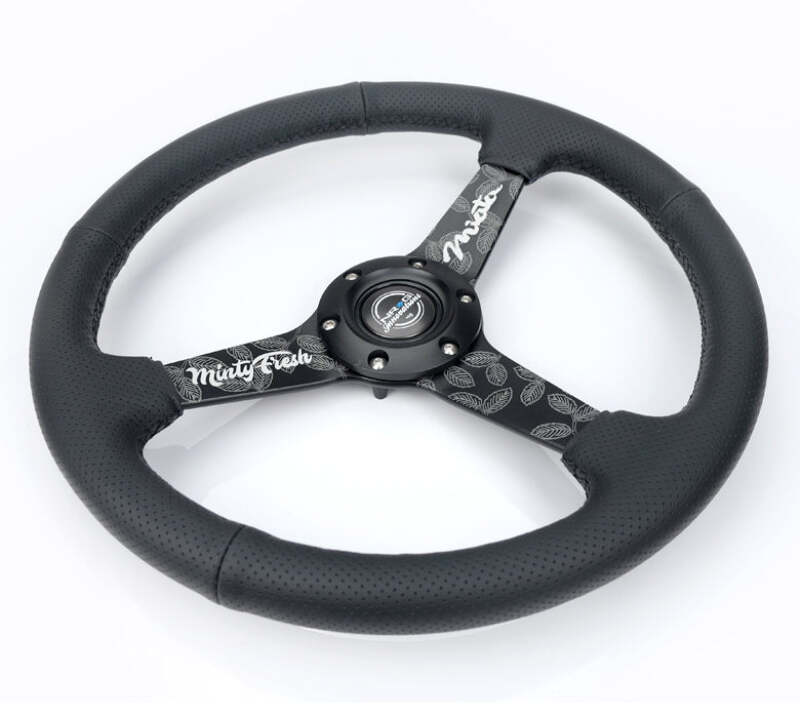 NRG RST-037MB-BGD-R RST-037MB-BGD-R Reinforced Black Perforated Leather