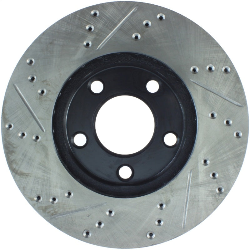 Stoptech 127.61041L 94-04 Ford Mustang (exc Cobra & Bullitt) Front Left Slotted & Drilled Rotor