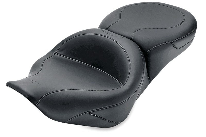 Mustang 75464 Harley Road King, 06-07 Street Glide, 00-05 fits Eagle 97-07 Std Touring Pass Seat - Black