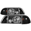 xTune 9035265 fits Ford Mustang 87-93 OEM style Headlights 6pcs Amber - Black H