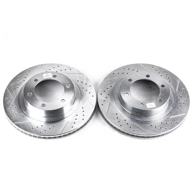 PowerStop fits Lexus 03-09 GX470 Front Evolution Drilled & Slotted Rotors - Pair