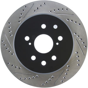 Stoptech 127.44189R Slotted & Drilled Sport Brake Rotor Right Rear 13-14 fits Lexus GS300/350/400/430