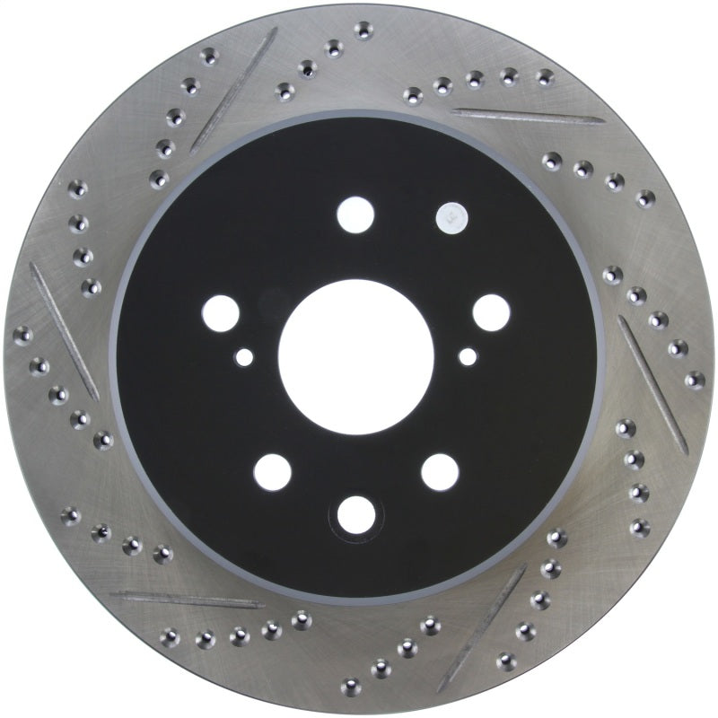 Stoptech 127.44189R Slotted & Drilled Sport Brake Rotor Right Rear 13-14 fits Lexus GS300/350/400/430