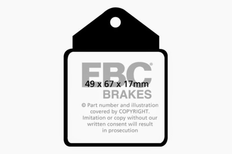 EBC DP2710 fits Alfa Romeo 64-66 Guilia 1.3 Greenstuff Front Brake Pads